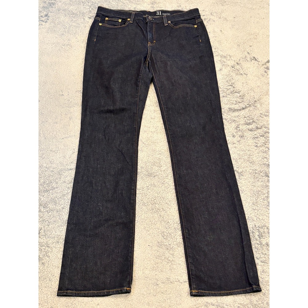 J.CREW Jeans Womens 31R Dark Wash Blue Denim Bootcut Western Casual